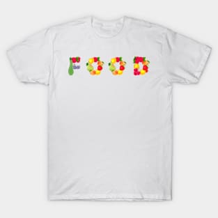 Food Typography T-Shirt